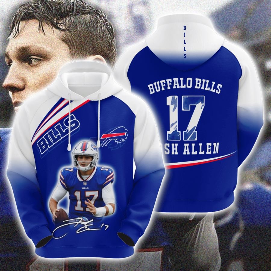 Josh Allen Buffalo Bills Hoodie Jersey – Jerseys and Sneakers