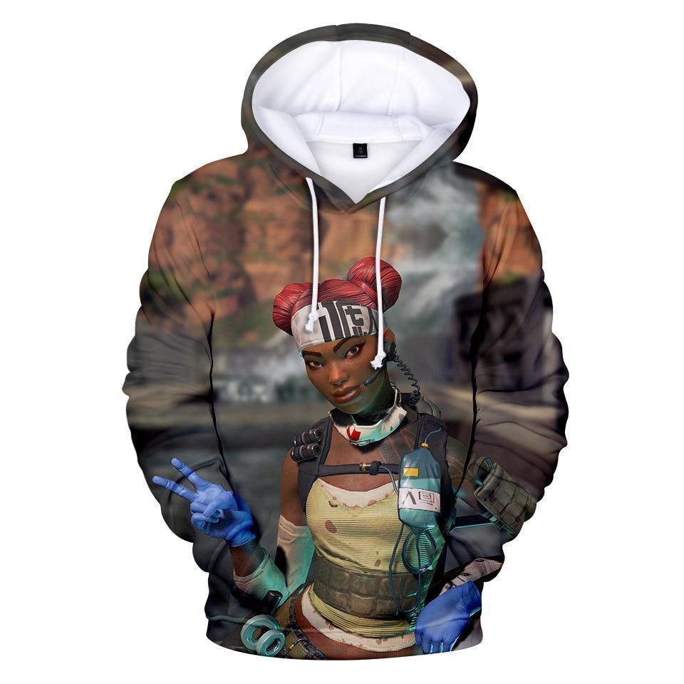 Fashion Casual Realistic 3D Print Hoodie Pullover