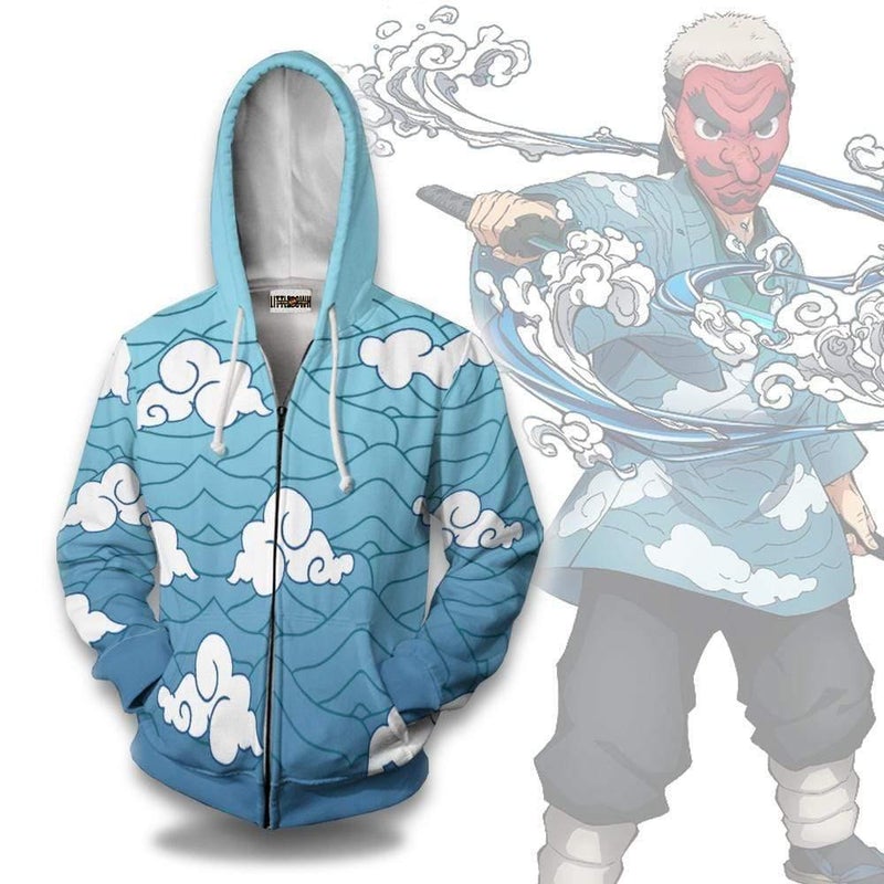 Sakonji Urokodaki Pattern Hoodie KNY Anime Casual Cosplay Costume