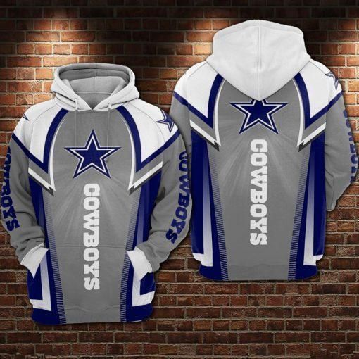 Dallas Cowboys Hoodies NFL All Over Print V17 On Sale - Tana Elegant