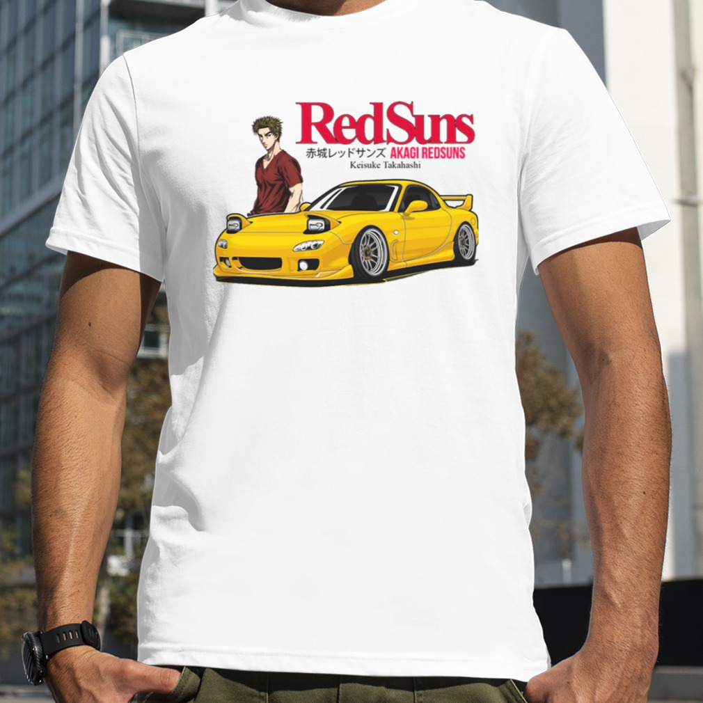 Redsuns Keisuke Takahashi Initial D Racing Car Artwork shirt