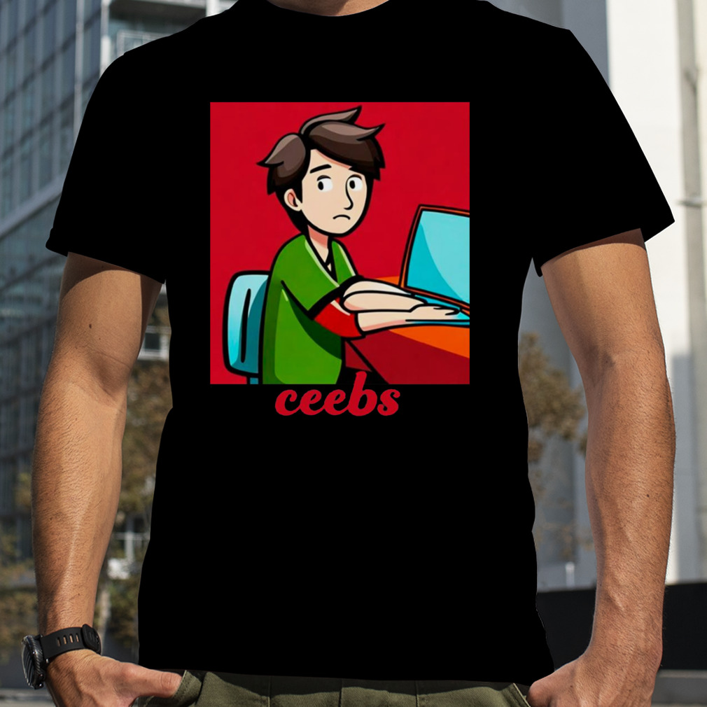 Red Graphic Ceebs Can’t Be Bothered shirt