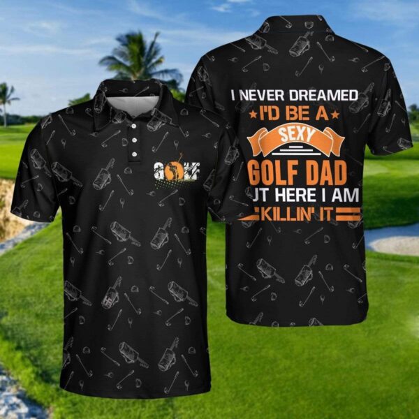 A Sexy Golf Dad Pattern Polo Shirt  For Men & Women  PO1735