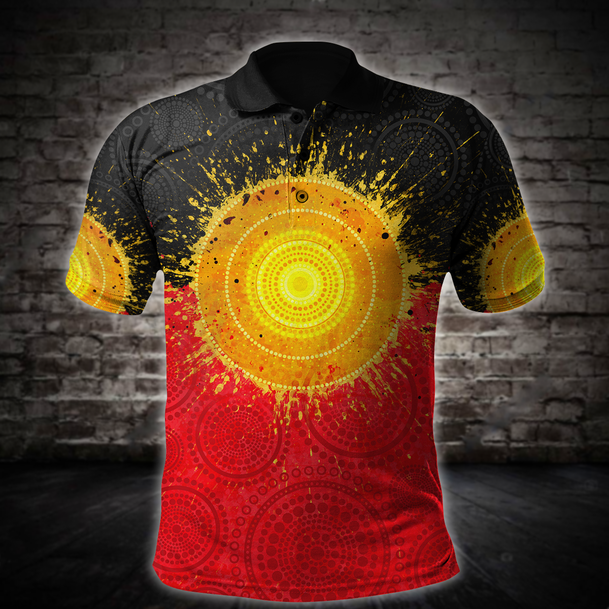 Aboriginal Flag Polo Shirt  For Men & Women  PO1450