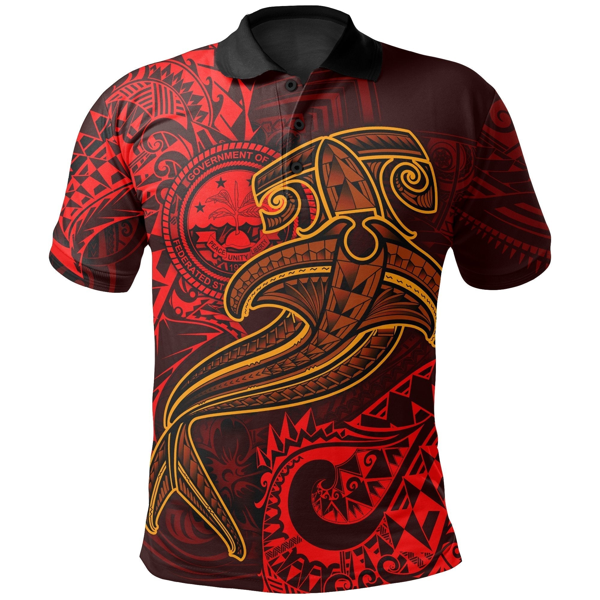 Red Shark Polo Shirt  For Men & Women  PO1323