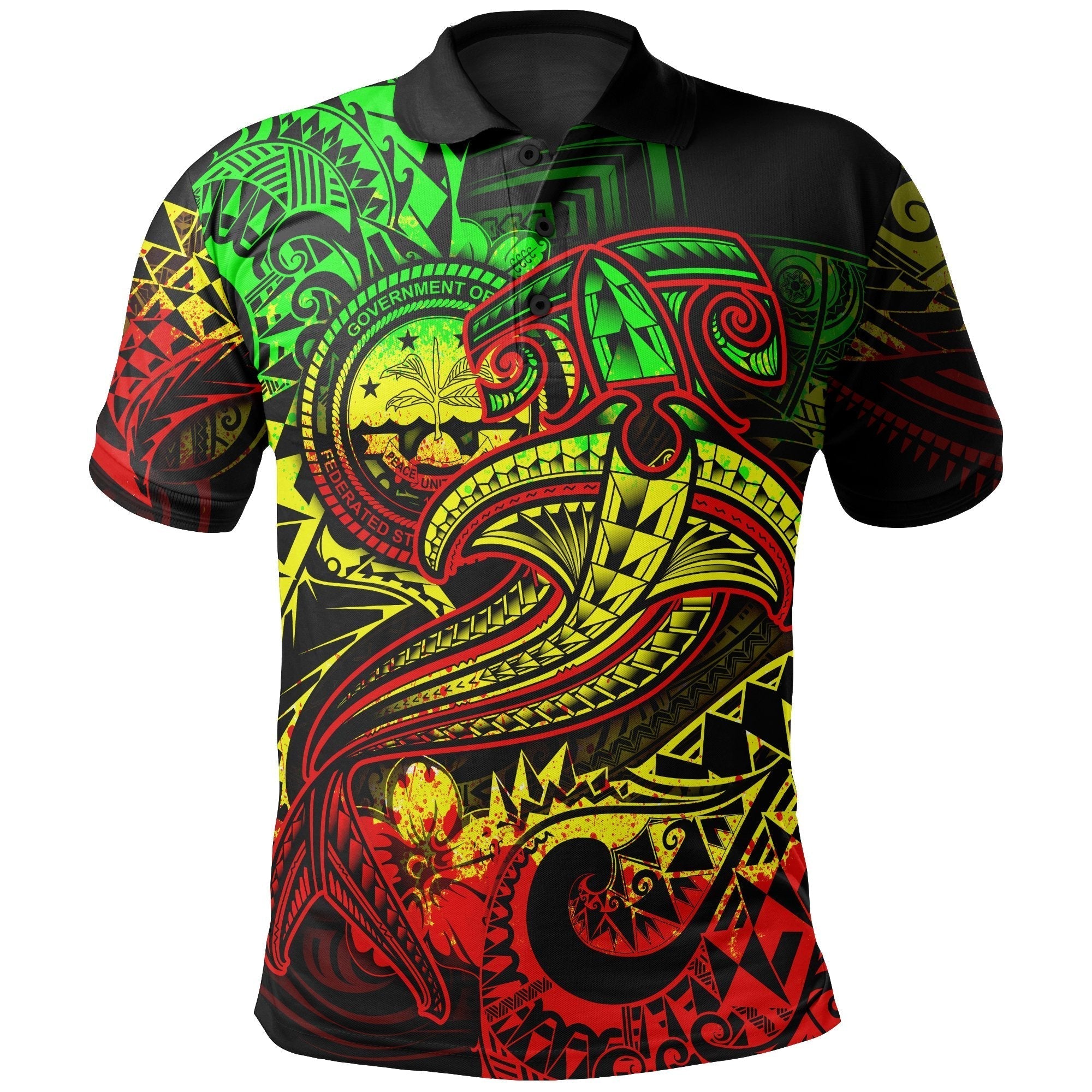 Reggae Shark Polo Shirt  For Men & Women  PO1324