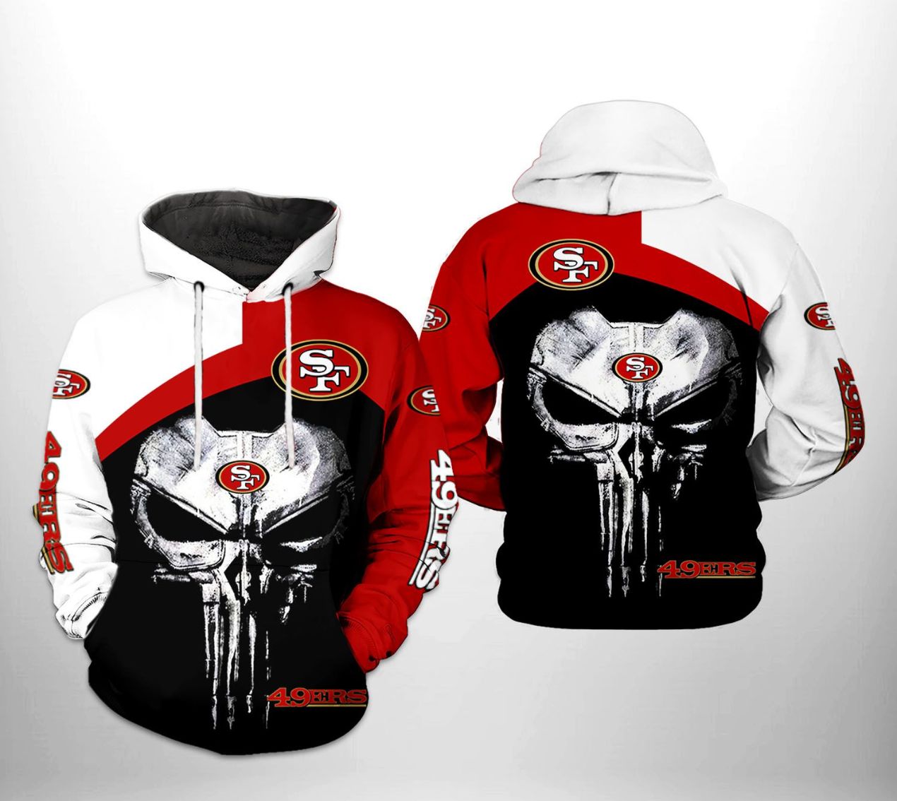 Nfl San Francisco 49Ers Skeleton Dancing With Logo Trendy Hawaiian