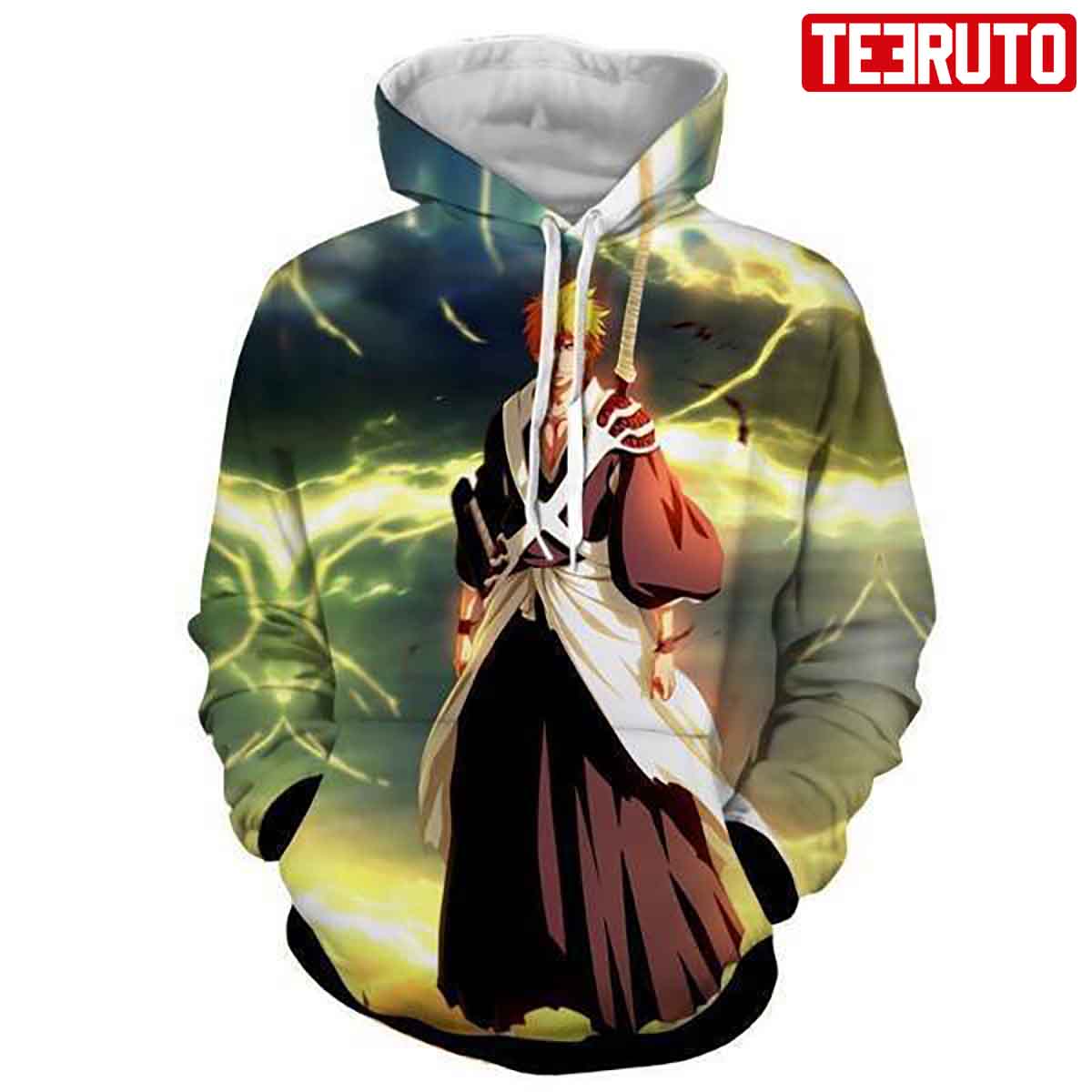Buy Men's Bleach Print Hoodie with Drawstring Detail and Doctor Sleeves  Online | Centrepoint UAE