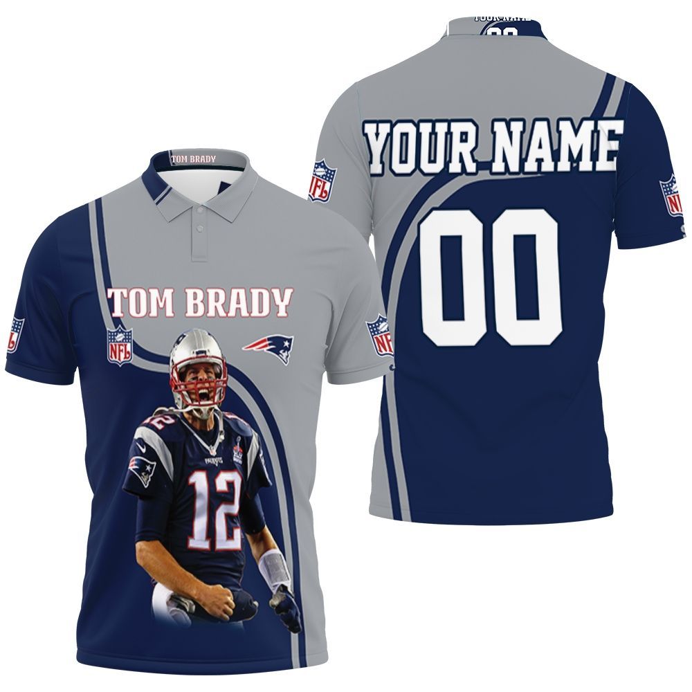 #12 Tom Brady New England Patriots Highlight Career Signatures For Fans 3d Personalized Polo Shirt All Over Print Shirt 3d T-shirt