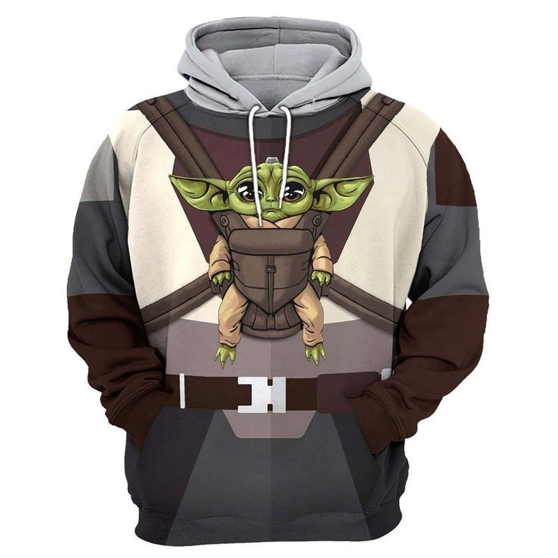 Green Bay Packers Nfl Baby Yoda Star Wars 3D Full Printing Hoodie Zip