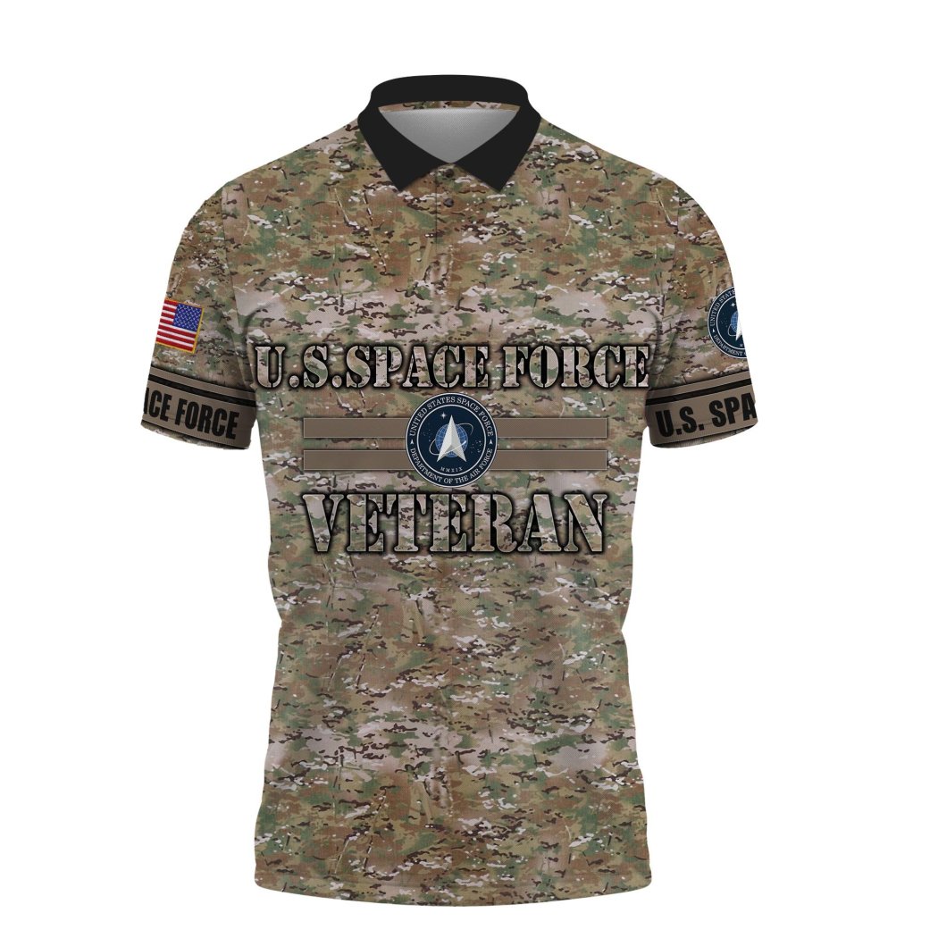 Premium Unique U.S Space Force Polo Shirt All Over Print