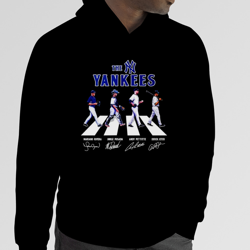The new york yankees abbey road mariano rivera jorge posada signatures 2023  shirt, hoodie, longsleeve tee, sweater