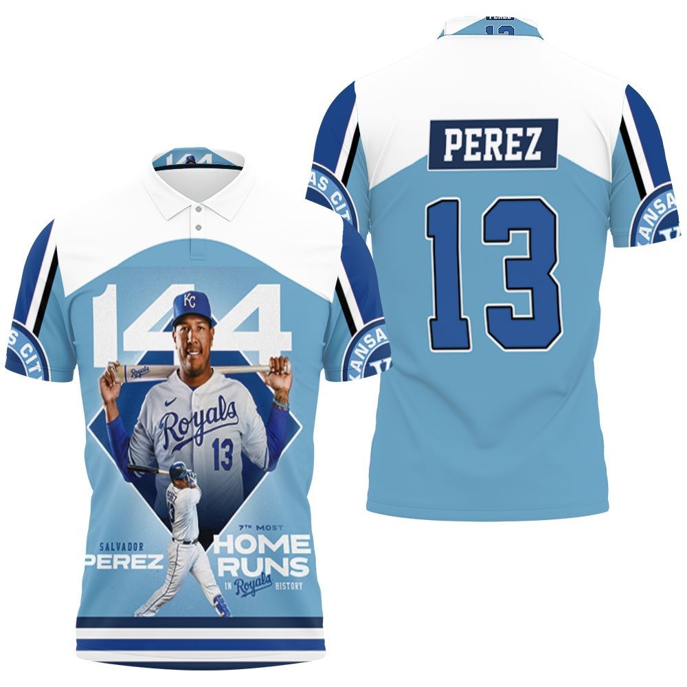 13 Perez Kansas City Royals City Polo Shirt All Over Print Shirt 3d T-shirt