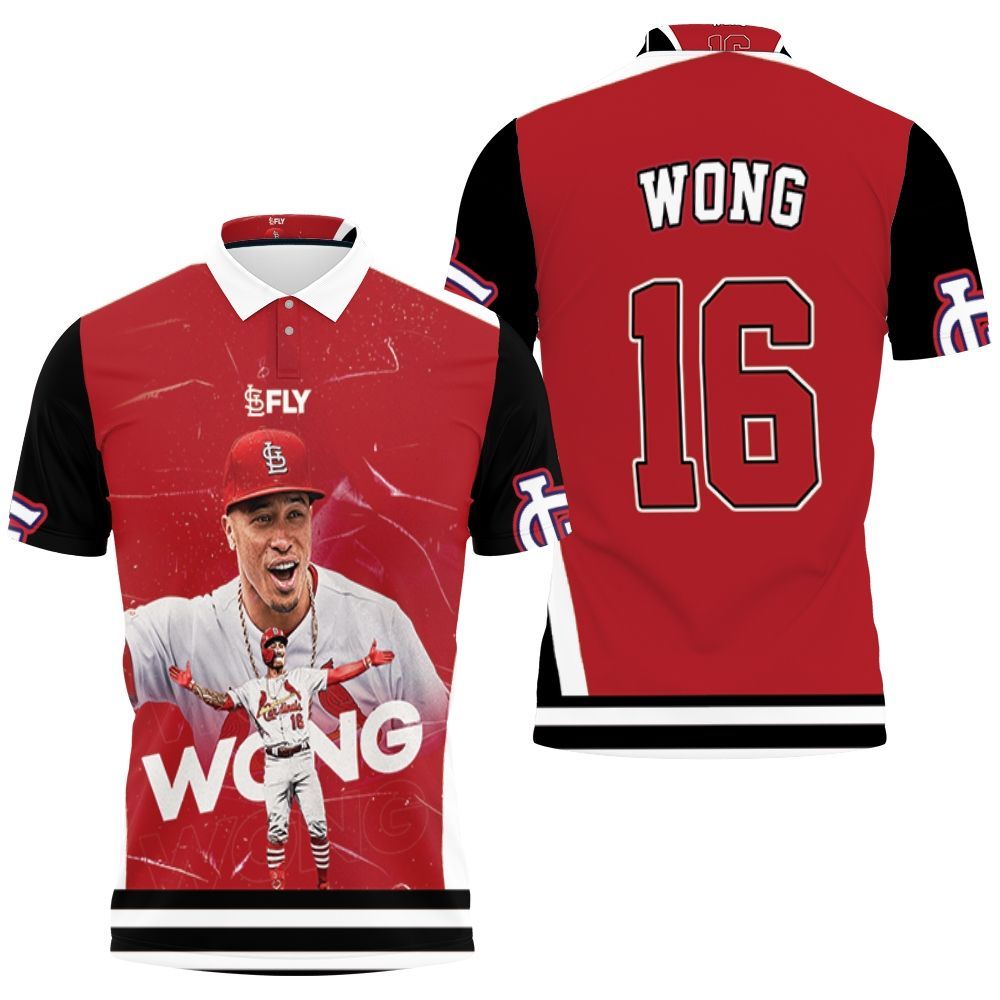 16 Kolten Wong St Louis Cardinals Polo Shirt All Over Print Shirt 3d T-shirt