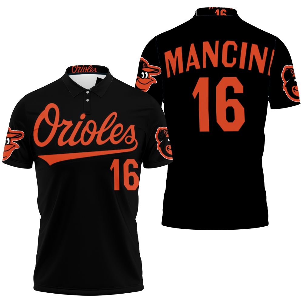16 Mancini Jersey Baltimore Orioles Inspired Polo Shirt All Over Print Shirt 3d T-shirt