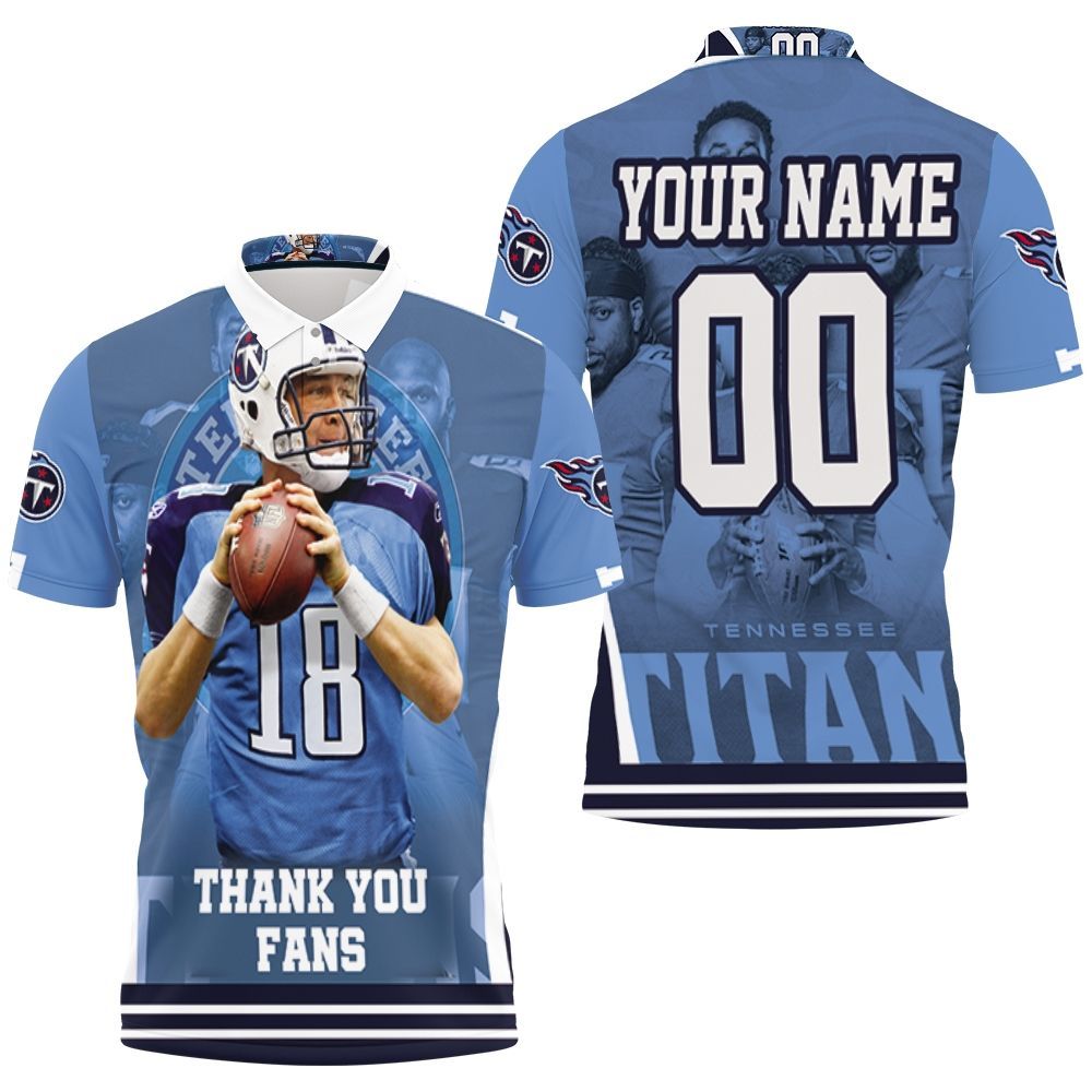 18 Josh Stewart Tennessee Titans Super Bowl 2021 Afc South Champions Personalized Polo Shirt All Over Print Shirt 3d T-shirt