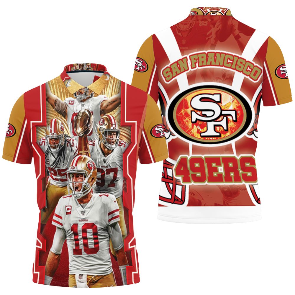 2021 Super Bowl San Francisco 49ers Nfc Division Champions Polo Shirt All Over Print Shirt 3d T-shirt