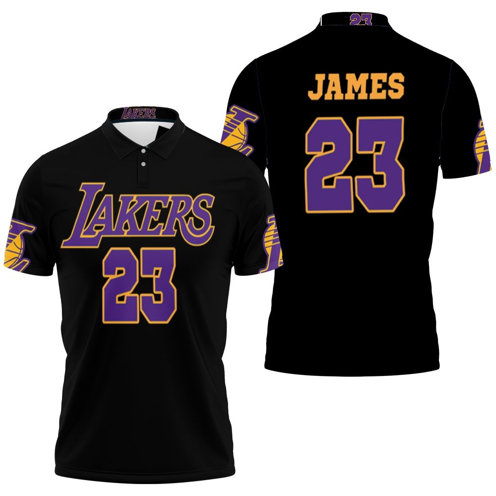 23 Lebron James Lakers Jersey Inspired Style Polo Shirt All Over Print Shirt 3d T-shirt