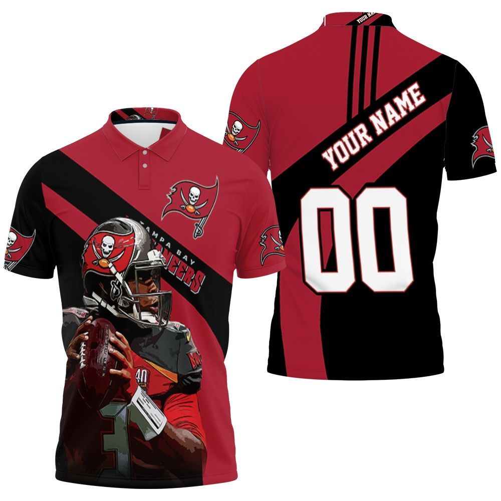 Jameis Winston Tampa Bay Buccaneers Legend 3d Printed For Fans Personalized Polo Shirt All Over Print