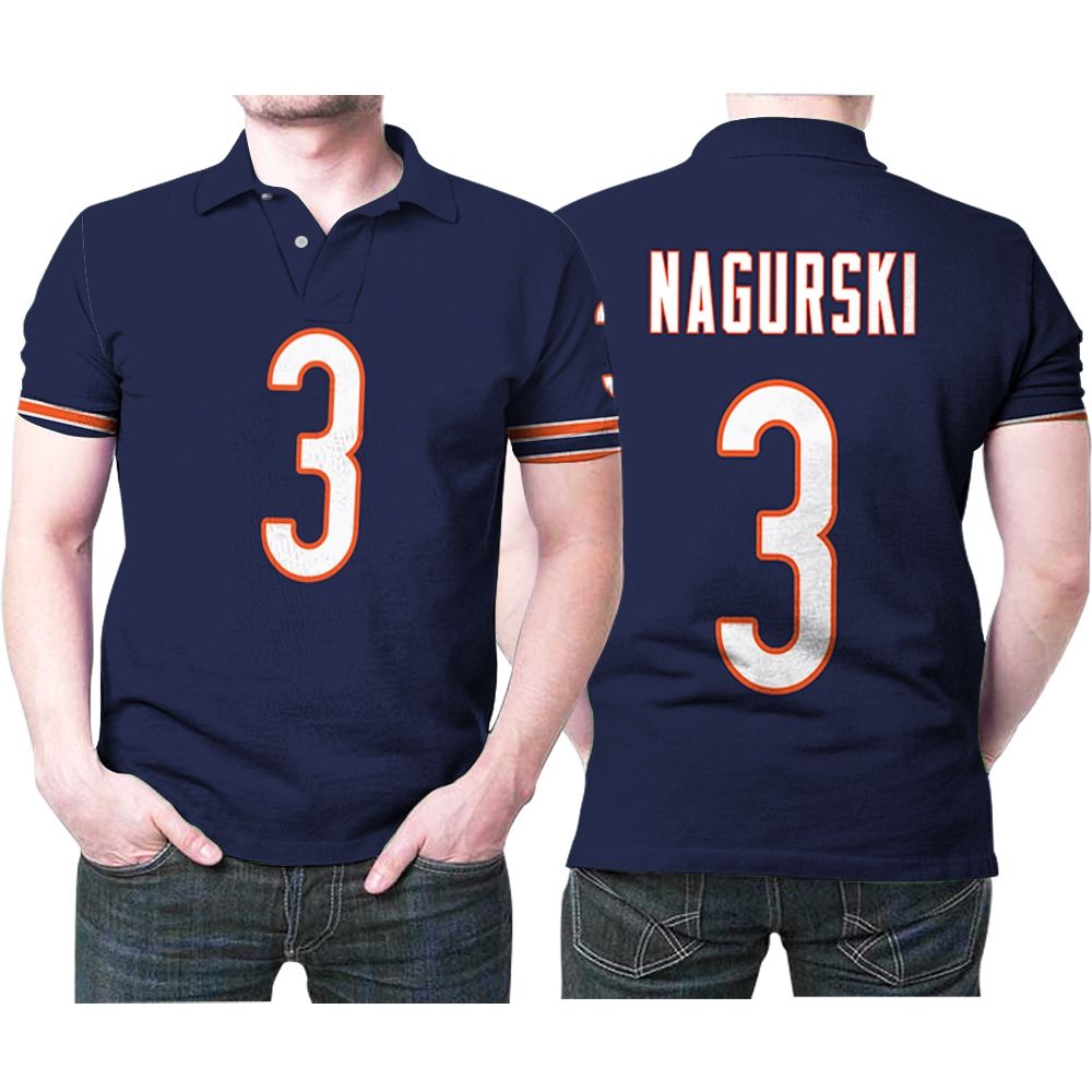 Chicago Bears Bronko Nagurski #3 Great Player Nfl American Football Team  Custom Game White 3d Designed Allover Gift For Bears Fans Bomber Jacket