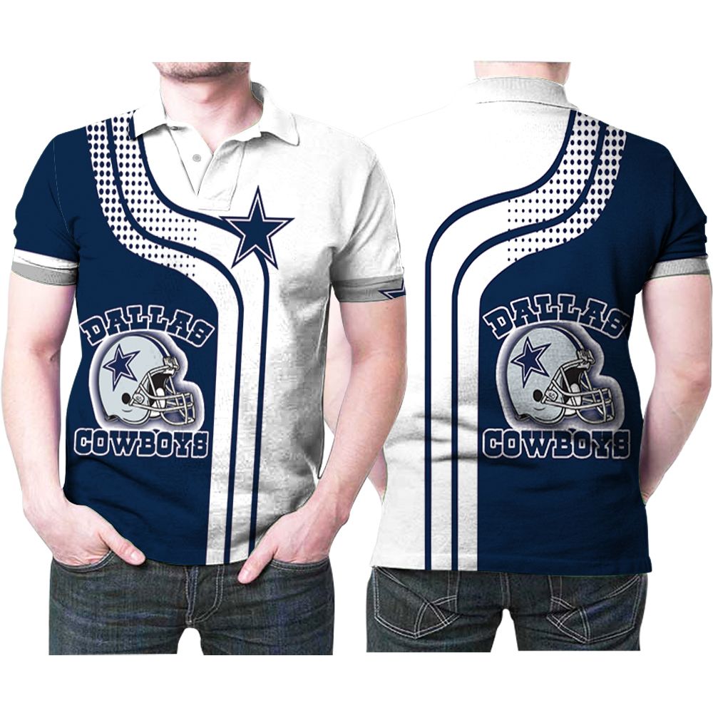 100th Nfl Dallas Cowboys 3d Printed Polo 3d Tshirt All Over Print Shirt 3d  T-shirt - Teeruto