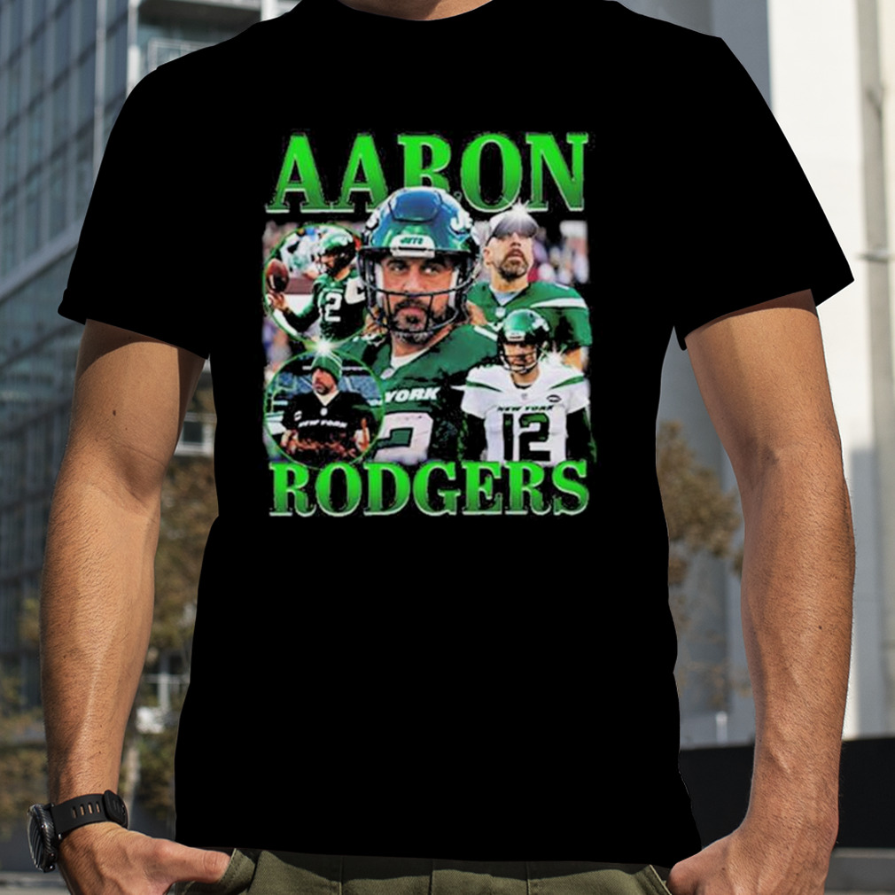 Nfl Aaron Rodgers Classic 90s Graphic Tee New York Jets Shirt