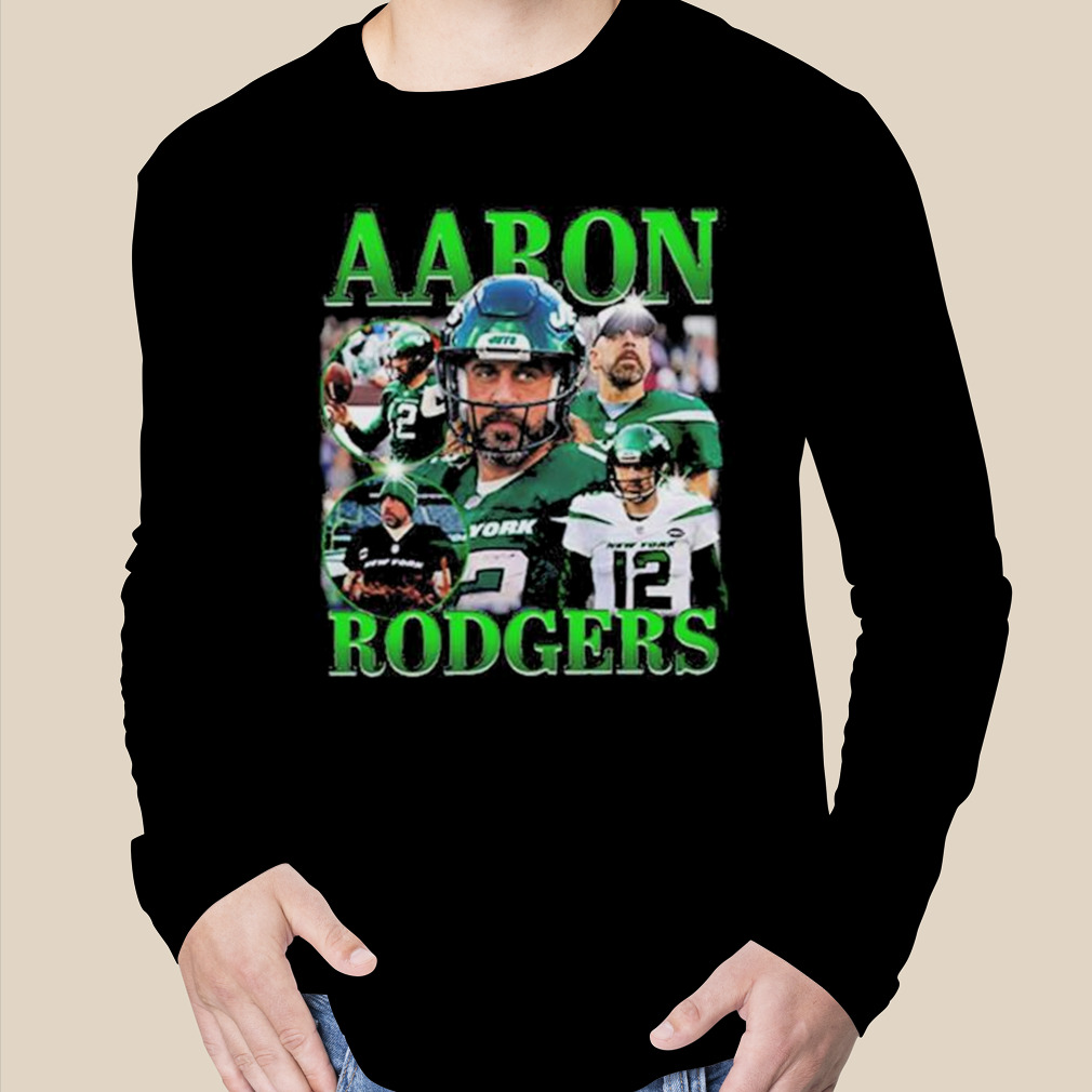 Nfl Aaron Rodgers Classic 90s Graphic Tee New York Jets Shirt