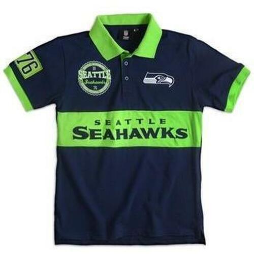 Seattle Seahawks 100th NFL 3D Polo Shirt - T-shirts Low Price