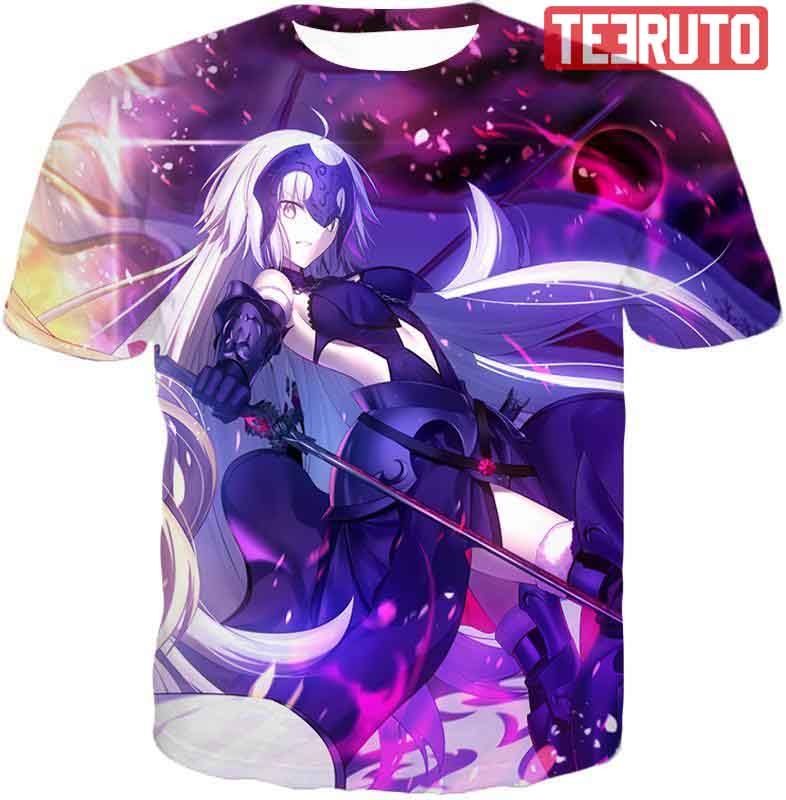 Fate Stay Night Jeanne Alter Grand Order Avenger Action Anime Tee 3D AOP T-Shirt
