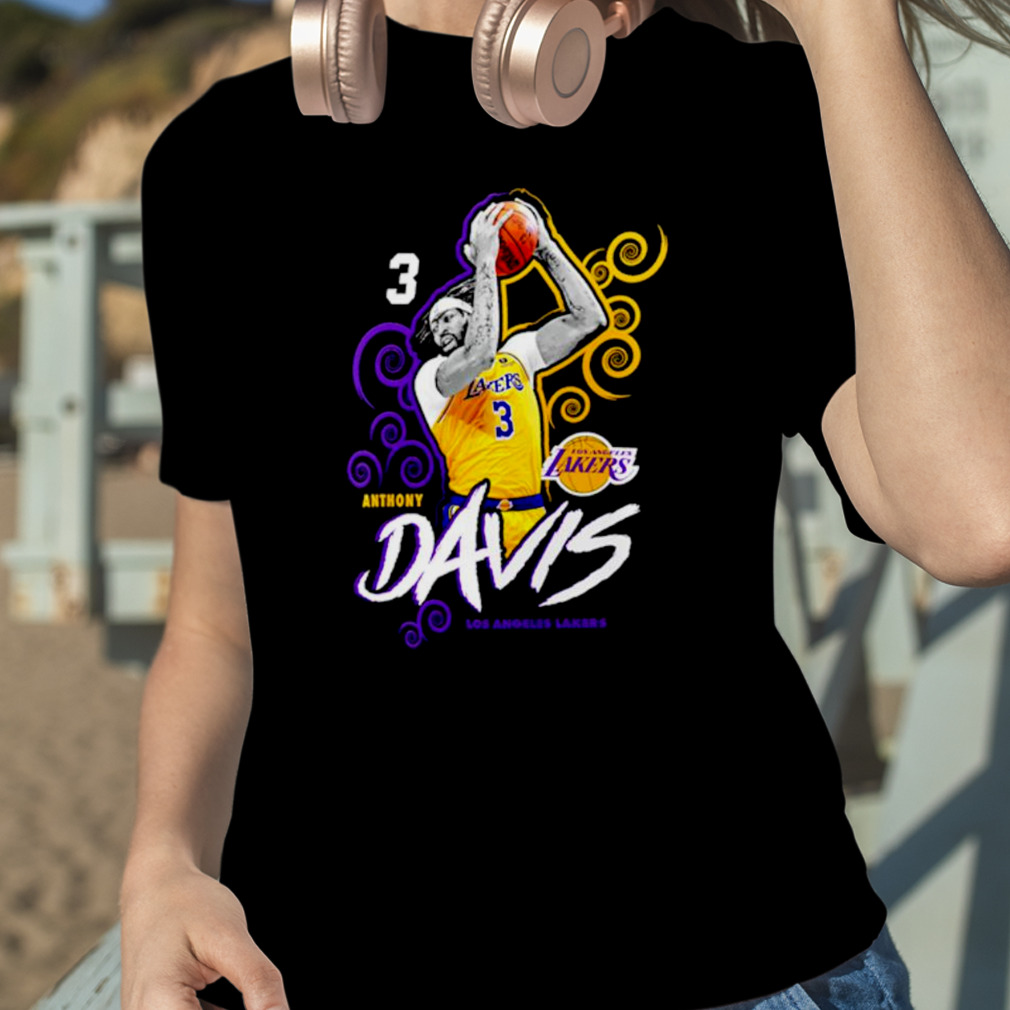 Anthony Davis Los Angeles Lakers Player Name & Number Design T Shirt -  Freedomdesign