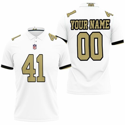 Art Kamara 41 New Orleans Saints NFL Jersey Full Print Polo Shirt