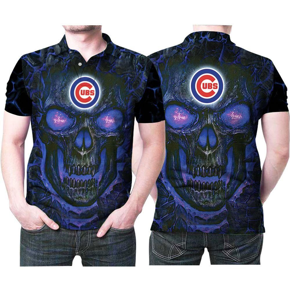 Chicago Cubs Shirt Men 3D Lava Skull Unique Cubs Gift