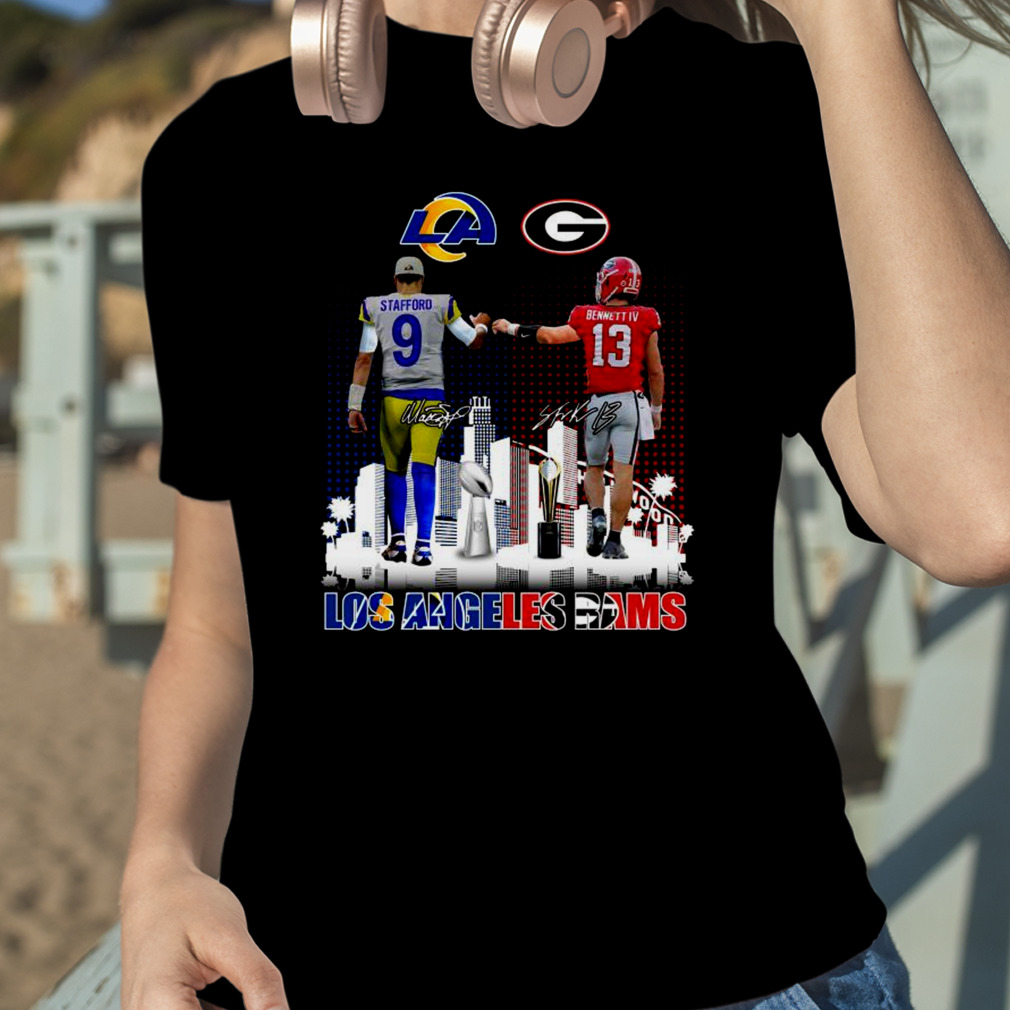 2023 los angeles rams john matthew stafford and stetson bennett signatures  T-shirts, hoodie, sweater, long sleeve and tank top