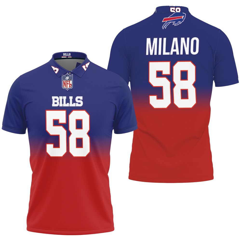 Men's Buffalo Bills #58 Matt Milano Color Crash Gradient Royal Jersey –  conradsoli