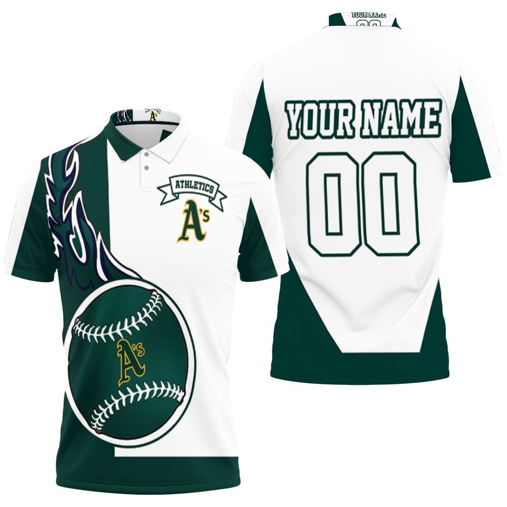 Oakland Athletics MLB Custom Number And Name 3D Polo Shirt Gift For Men And  Women Fans - Banantees