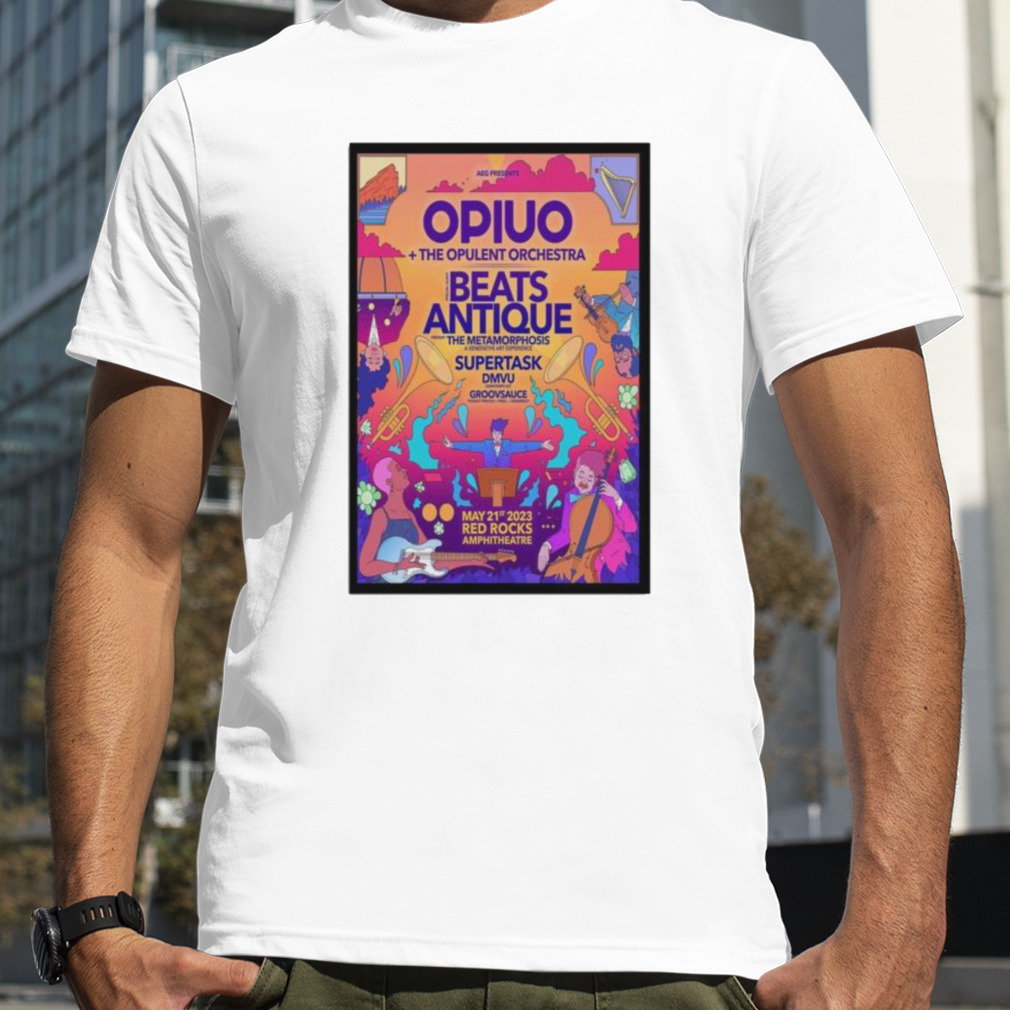 Opiuo May 21 2023 Morrison CO Red Rocks Amphitheatre Poster shirt