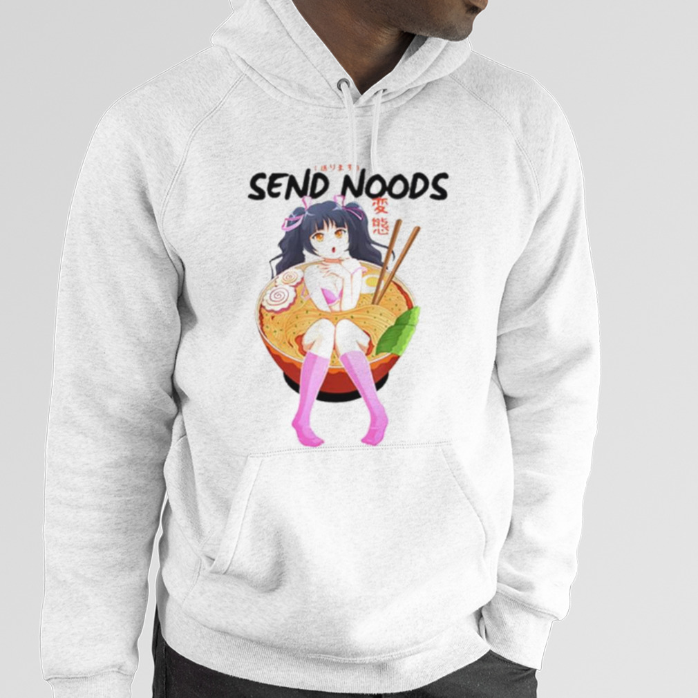 Send noods ramen noodle bowl anime hentaI shirt