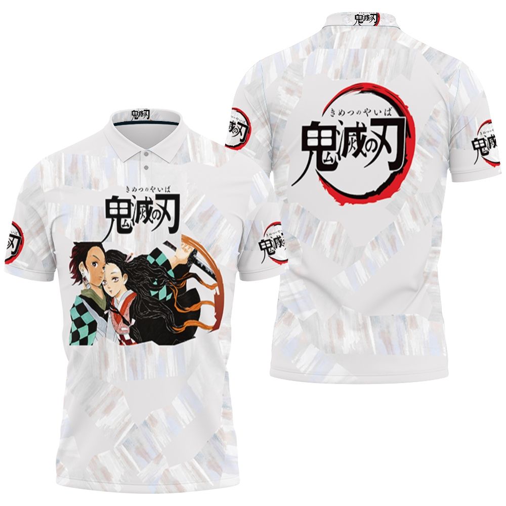 Kamado Tanjiro Kamado Nezuko Kimetsu No Yaiba Polo Shirt All Over Print Shirt 3d T-shirt