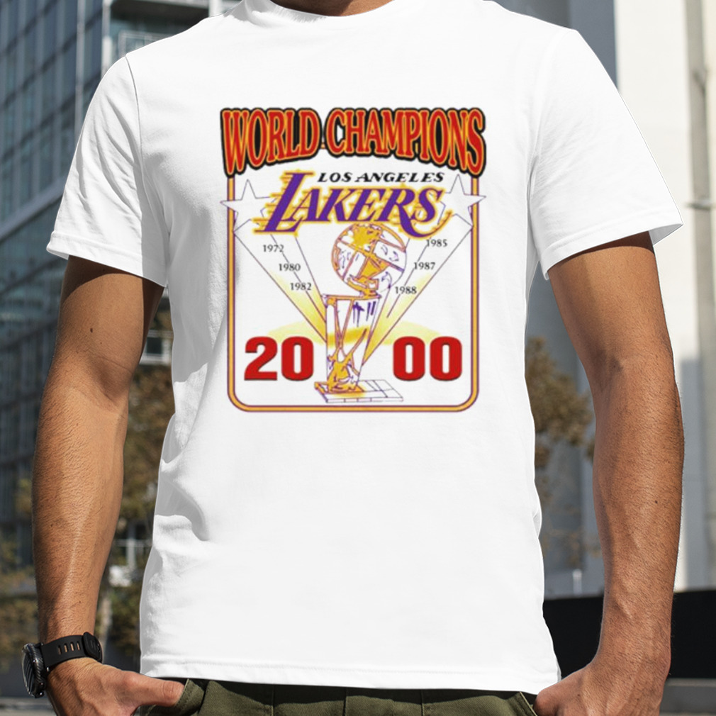 Vintage Los Angeles Lakers World Championships Graphic T Shirt