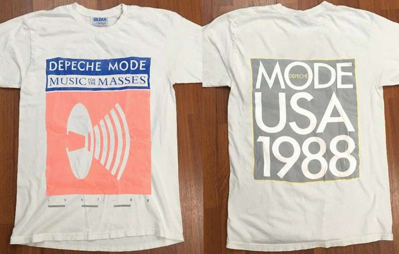 1988 Depeche Mode Music For The Masses Tour T Shirt