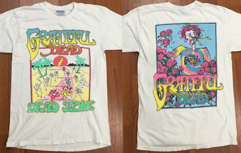 1989 Grateful Dead, Dead Zone Tour T Shirt