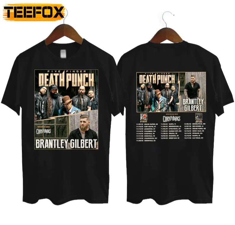Five Finger Death Punch Brantley Gilbert Tour 2022 T-Shirt