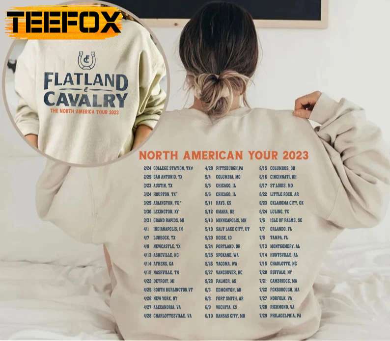Flatland Cavalry The North America 2023 Tour Concert Music Band T-Shirt