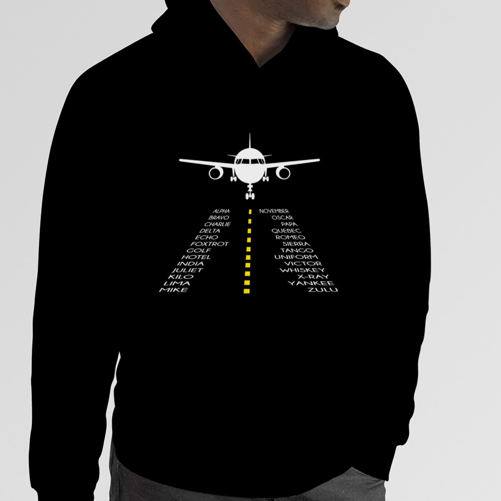 Pilots Airplane Pilot Phonetic Alphabet Aviator Shirt