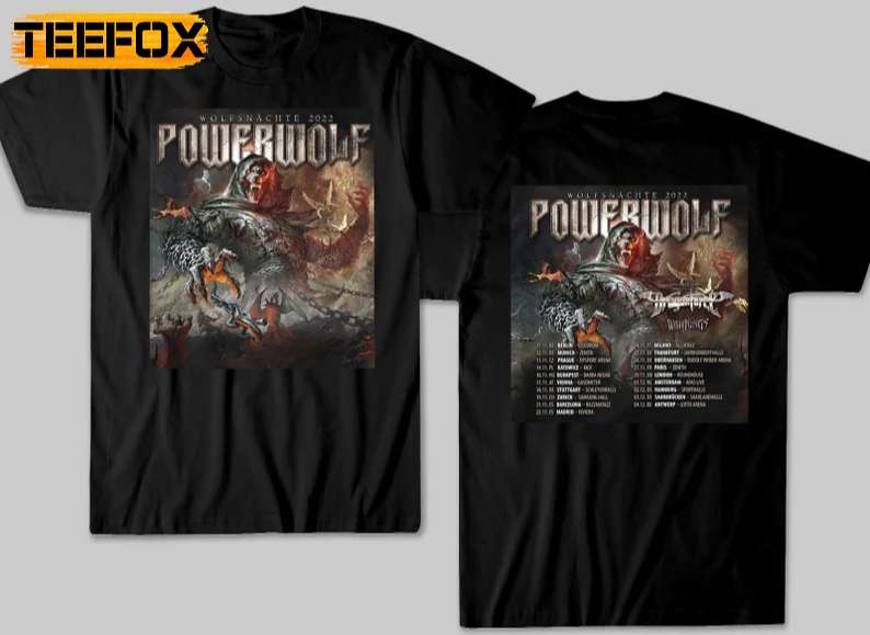 Powerwolf Wolfsnachte Tour 2022 Unisex T-Shirt