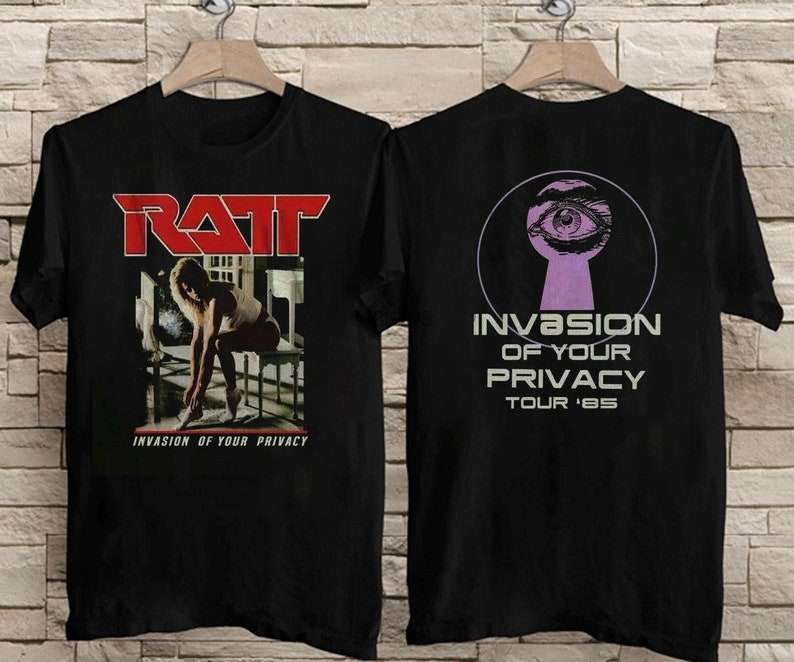 RATT Invasion of Your Privacy Tour 85 T-Shirt Concert
