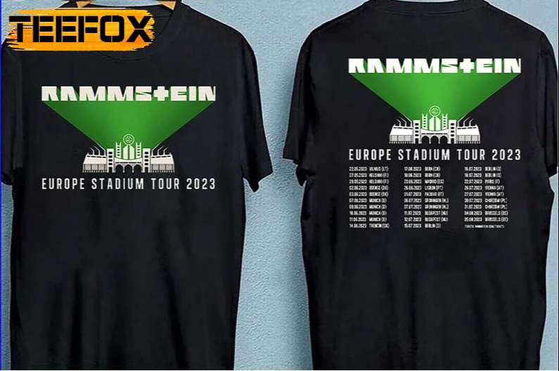 tour shirt rammstein 2023