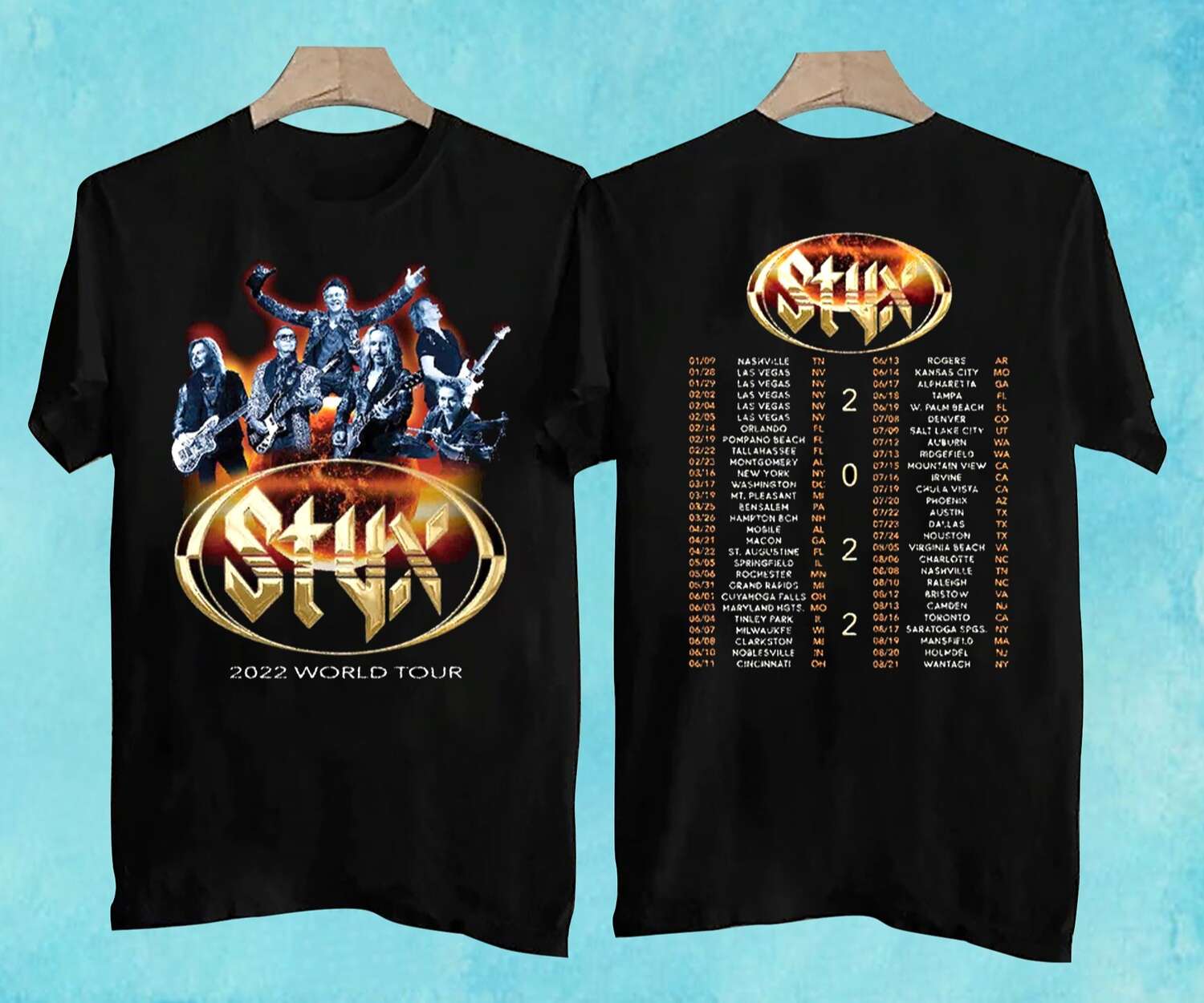 styx 2019 tour t shirts