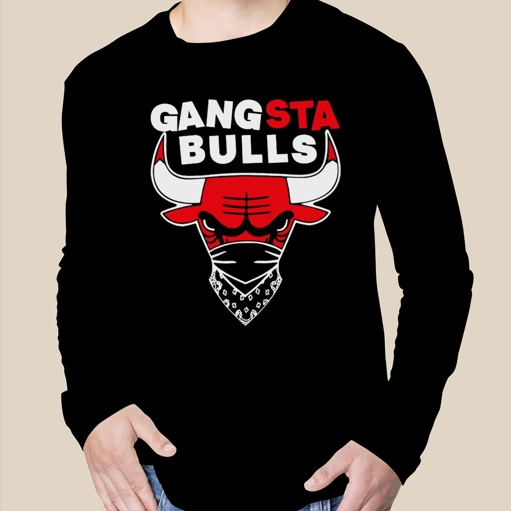 Gangsta Chicago Bulls T Shirt Bandana Hip Hop Streetwear