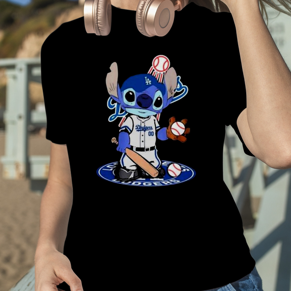 Baby Stitch Los Angeles Dodgers Baseball Logo 2023 Shirt